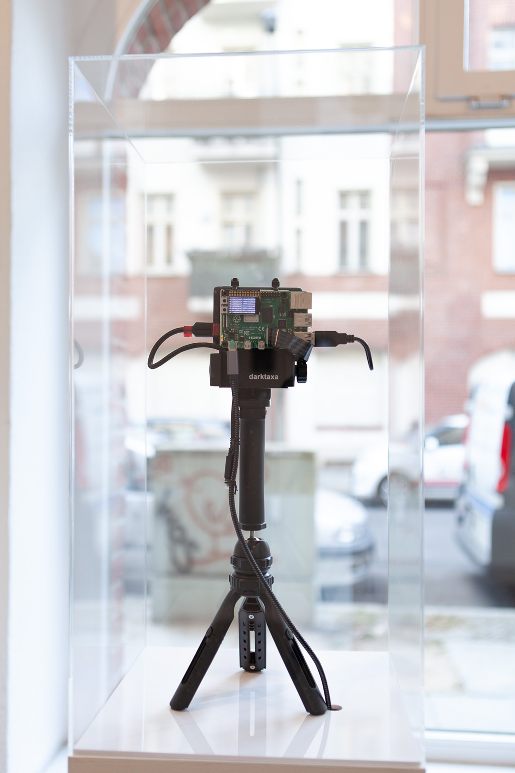 DTC-1, digital camera sculpture by David Young and Michael Reisch, exhibition in Berlin, Germany