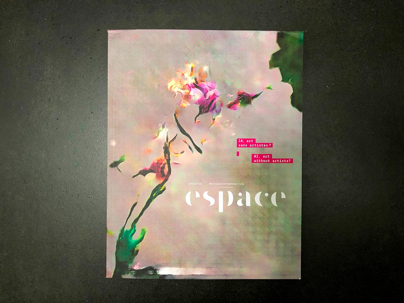 Learning Nature, AI artwork by David Young on cover of Espace magazine