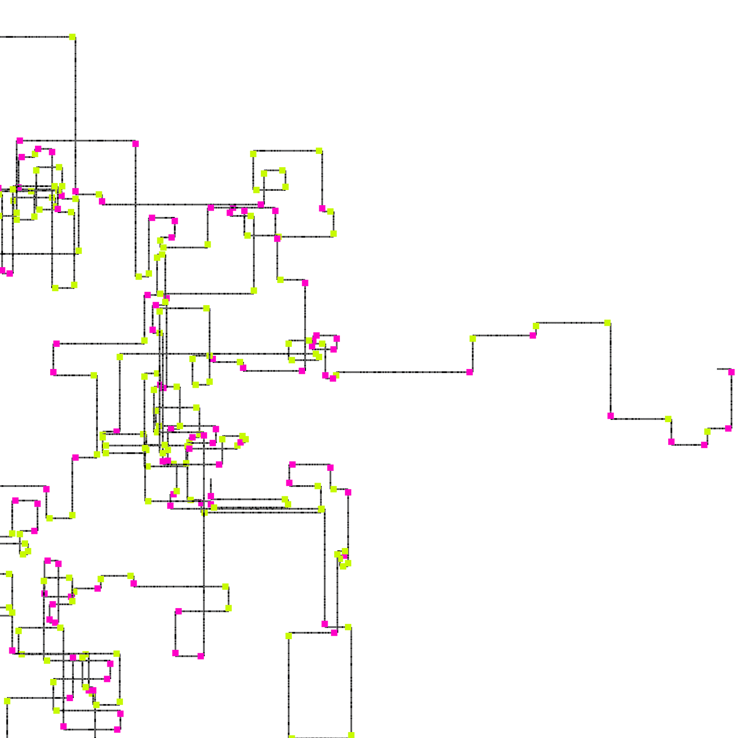 Quantum Drawing, quantum computing artwork by David Young